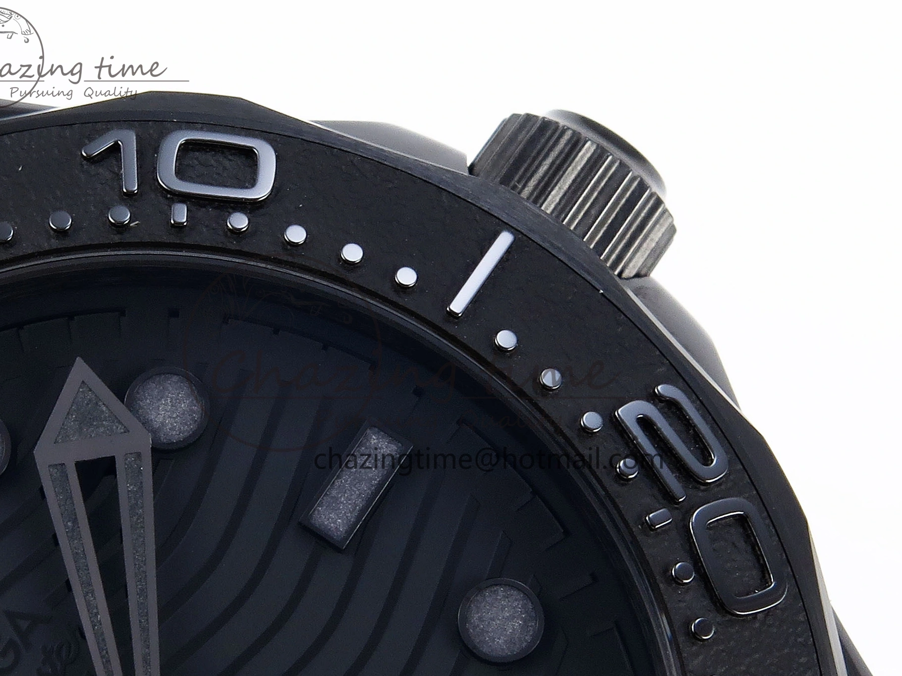 0325 SEAMASTER 300M 43.5MM BLACK CERAMIC VSF 1:1 BEST EDITION BLACK DIAL ON BLACK RUBBER STRAP A FashionForward 7766